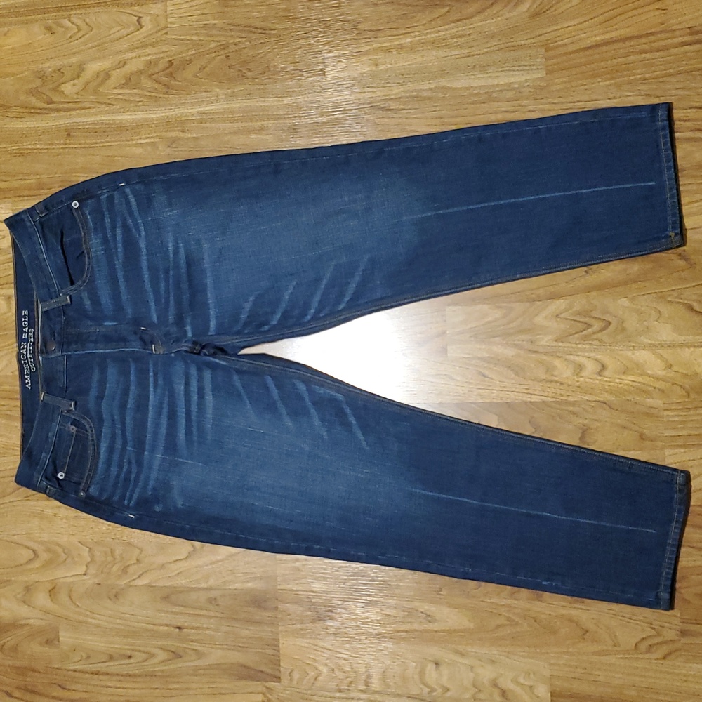 American Eagle Vintage Hi-Rise Button Fly Jeans Womens Size 12 Regular